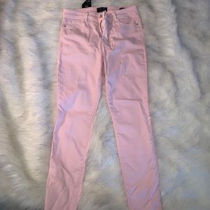 Skinny ankle jeans- light pink never worn